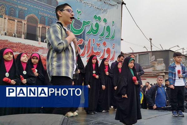 راهپیمایی روز قدس در ناحیه دو شهرری 