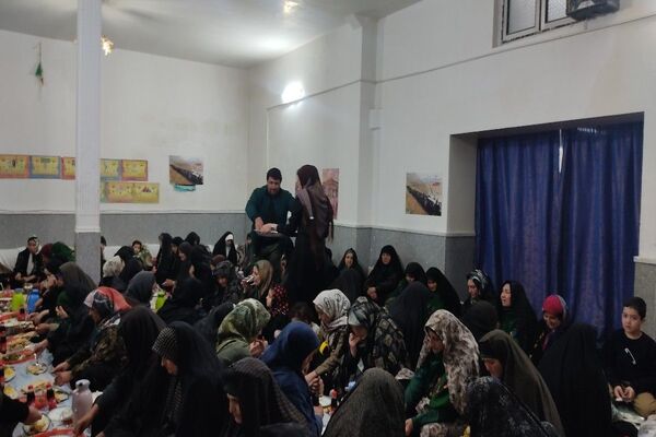 سفره ماه مهمانی خدا در مسجد جامع شهر بار