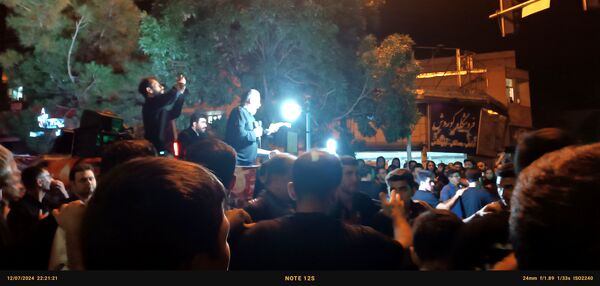حرکت دسته عزاداری چلچراغ زنجان