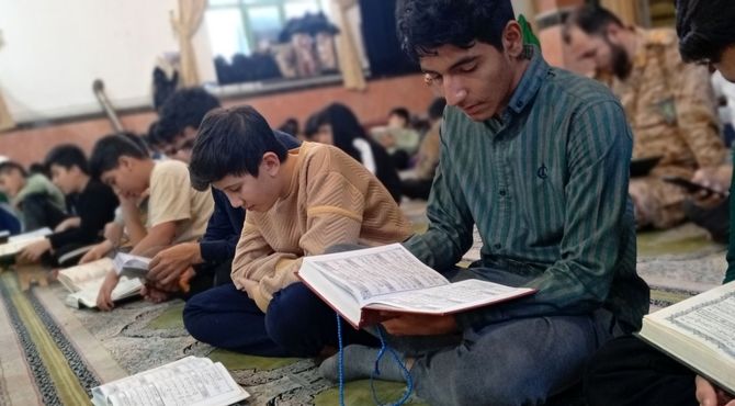 روز سوم اعتکاف پسران آشخانه به یاد امام زمان (عج)