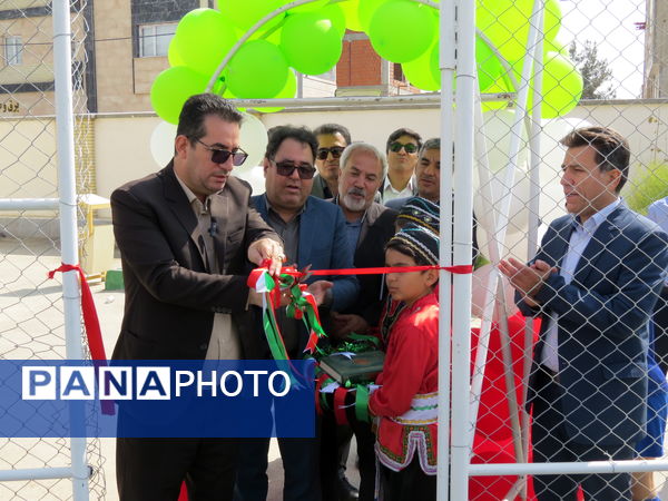 افتتاح زمین چمن مصنوعی آموزشگاه شاهد ولیعصر بجنورد