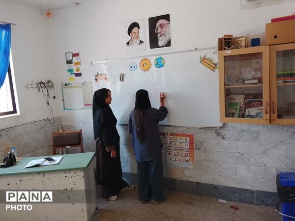 کلاس های جبرانی تابستانه دبستان حضرت زینب (س) شهر جعفریه 