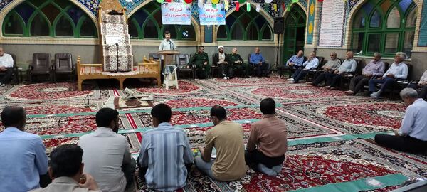جلسه جهاد تبیین وحماسه های دوران دفاع مقدس در مساجد روستاها و شهرستان خلیل آباد 