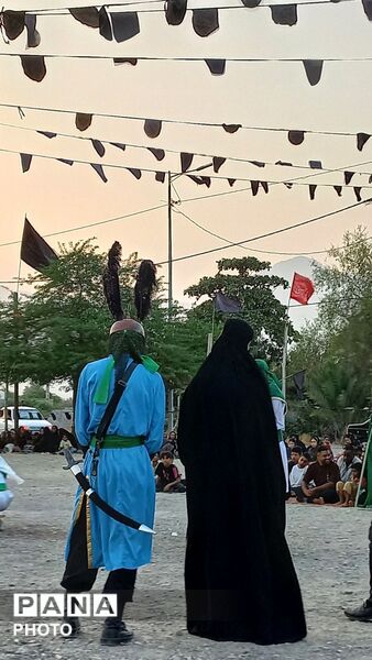 برگزاری آیین سوگواری تاسوعای حسینی در مسجد ابوالفضل شهر شمیل