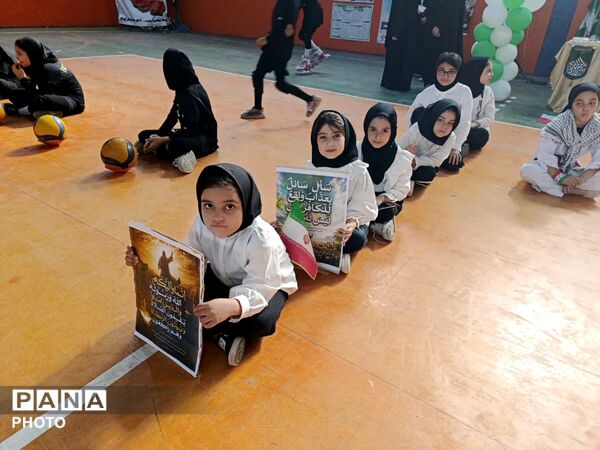 نمایش همبستگی دختران ورزشکار جعفرآباد در جشن بزرگ غدیر