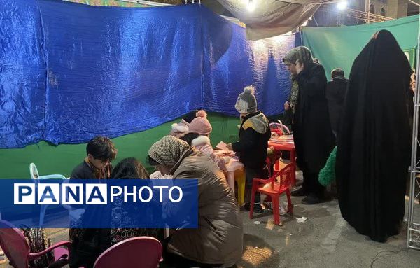 غرفه کودک هیئت انصارالحسین (ع) در جشن نیمه شعبان آزادشهر