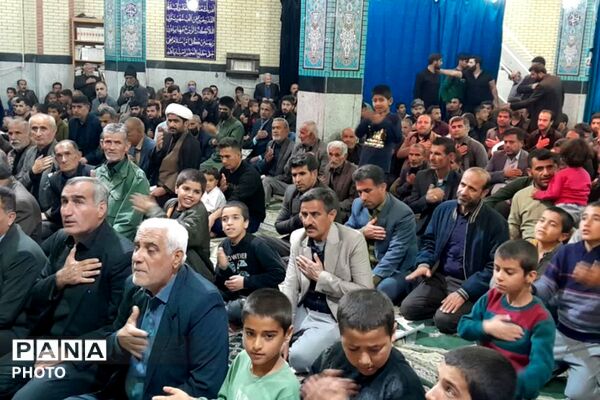 اجتماع بزرگ مردم قلعه رئیسی در پی شهادت رهبر معظم انقلاب 