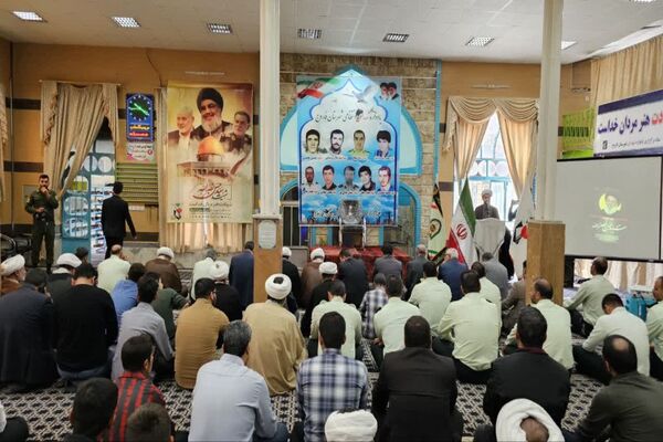 مراسم بزرگداشت شهدای مقاومت و نیروی انتظامی در شهرستان فاروج 