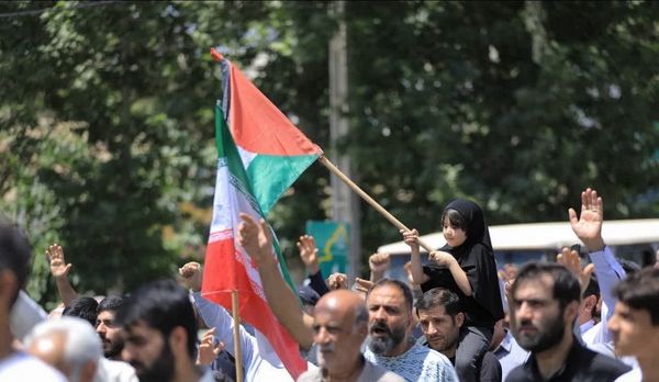 راهپیمایی جمعه خشم شهرستان ساوجبلاغ علیه جنایات رژیم ظالم صهیونیستی