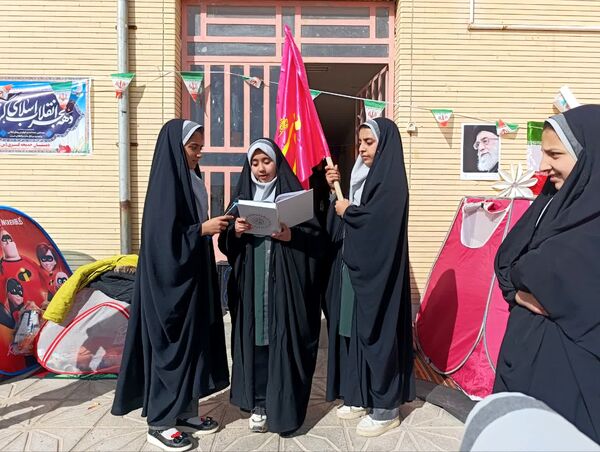 جشن نیمه شعبان در دبستان خدیجه کبری ابرکوه