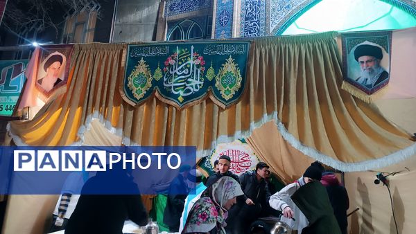 موکب پذیرایی مسجدالرضای نیشابور به‌مناسبت میلاد امام زمان (عج)