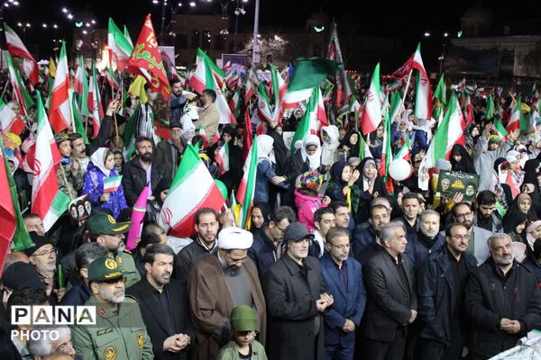 مراسم باشکوه اربعین شهادت رهبر شهید انقلاب اسلامی وشهدای میناب