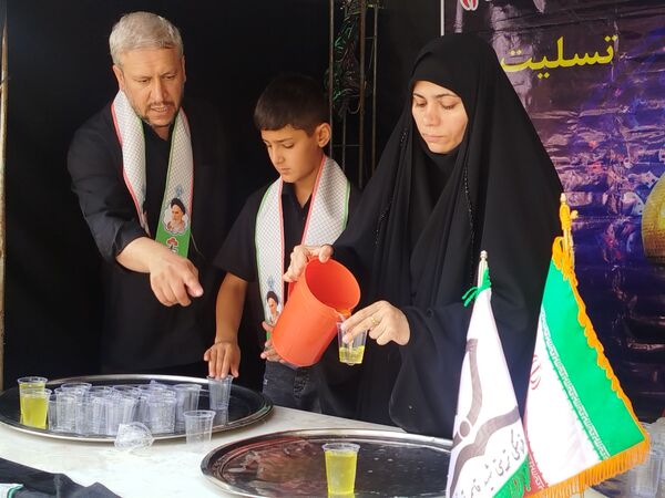 برپایی موکب دانش‌آموزی در روز اربعین حسینی در فاروج