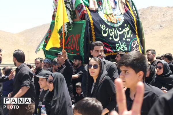 آیین نخلبرداری روز عاشورا در روستای علی آباد پیشکوه تفت