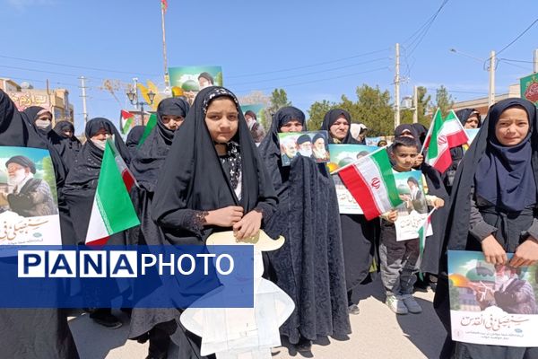 حضور پرشور مردم شهر تیتکانلو در راهپیمایی روز قدس 