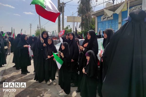 راهپیمایی روز قدس در خفر