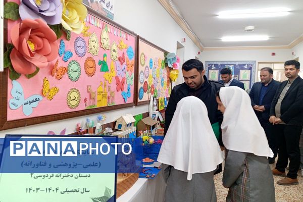 نمایشگاه صنایع دستی و طرح جابربن حیان در مدرسه فردوسی اردبیل