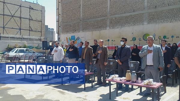 آیین کلنگ زنی دبیرستان فردوسی در مشهد