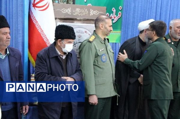 آیین تکریم و معارفه فرمانده ناحیه مقاومت بسیج در شهرستان بن 