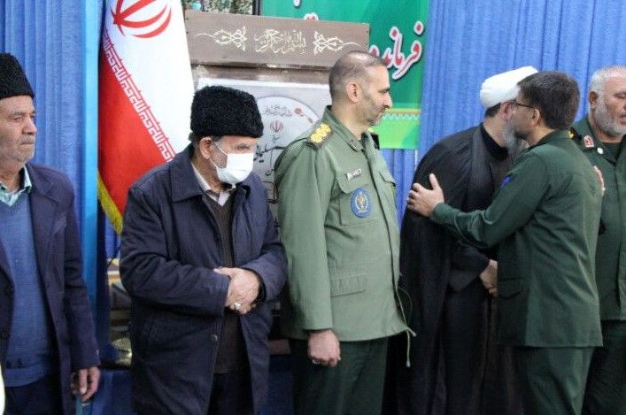 آیین تکریم و معارفه فرمانده ناحیه مقاومت بسیج در شهرستان بن 