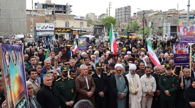 اقتدار مرزنشینان جوانرود در همایش «جان‌فدا برای ایرا امام رضایی»