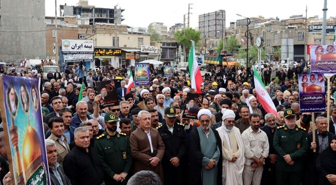 اقتدار مرزنشینان جوانرود در همایش «جان‌فدا برای ایرا امام رضایی»