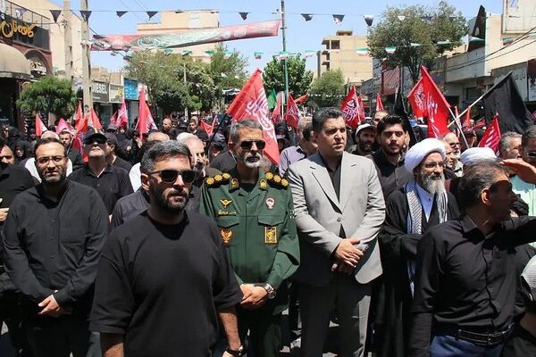 اجتماع باشکوه جاماندگان اربعین‌حسینی در فردیس 