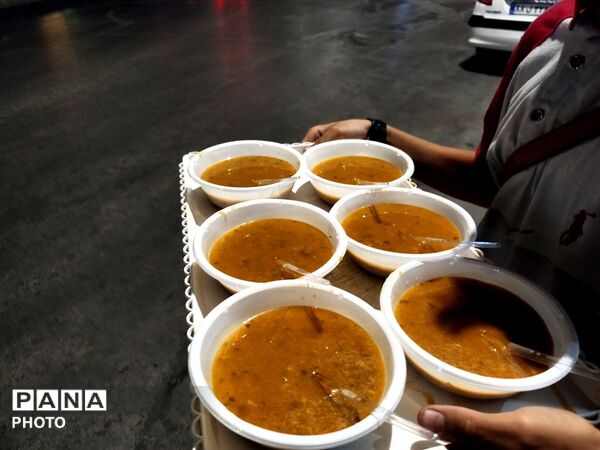 موکب شهدای بسیج در میدان فلک آزادی نیشابور