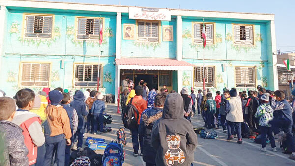 مراسم صبحگاهی شاد و متفاوت در دبستان پسرانه فطرت