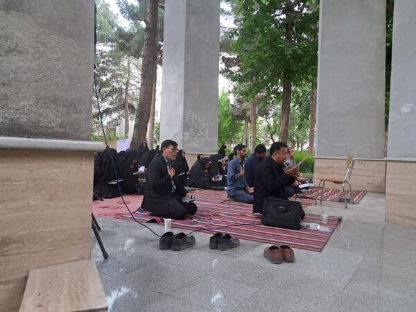 مراسم شهادت امام محمد باقر (ع) درکنار شهدای گمنام پارک وحدت آشخانه