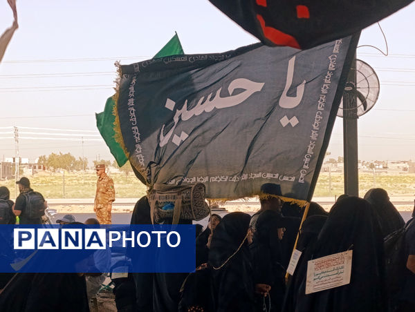 عاشقان حسینی در مسیر پیاده‌روی اربعین حسینی