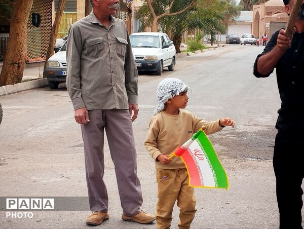 راهپیمایی آخرین جمعه ماه مبارک رمضان در شهرستان شهداد 