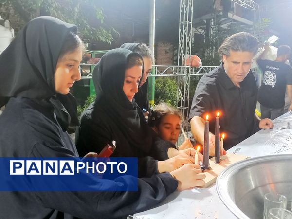 شمع‌های ماتم شام غریبان در لرستان