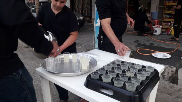 خدمت‌رسانی موکب ریحانه الحسین شهرستان شازند