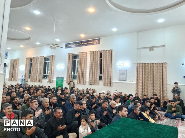مراسم وداع با شهید علی‌اکبر خوافی در شهرستان میان‌جلگه