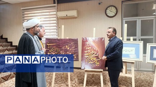 افتتاح نمایشگاه هنری دانش‌آموزی در دبستان دوره دوم سلیمانی