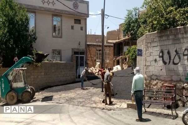 آسفالت کوچه‌های فرعی خیابان‌های شهر بار