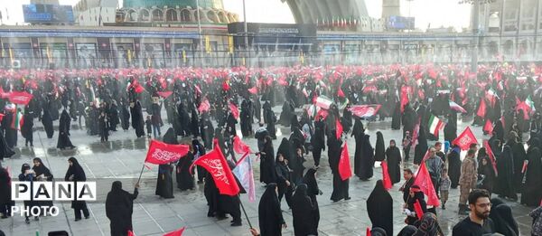 حضور فرهنگیان در آیین وداع با پیکر مطهر رهبر شهید در مصلی تهران 