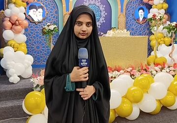جشن تولد ۱۴ فرزند شهید در مسجد مقدس جمکران