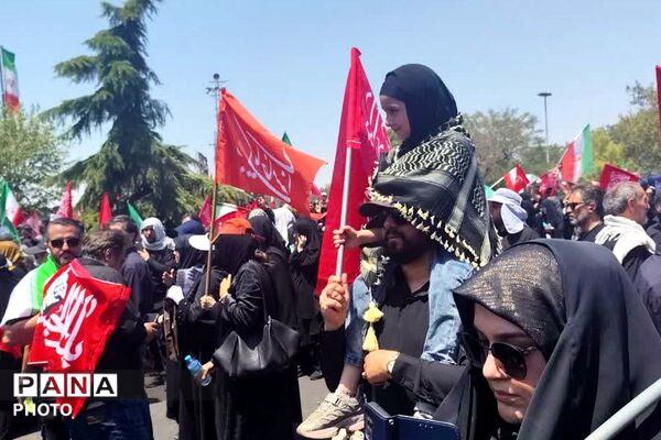 تهران از لنز دوربین خبرنگاران پانا شهرستان قدس در سوگ رهبر شهید انقلاب