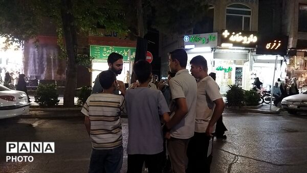 موکب شهدای روستای آهوان در نود و نهمین شب از اجتماعات مردمی 