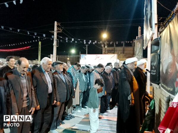 مراسم چله استغاثه و خونخواهی شهدای جنگ رمضان در شهر جعفریه
