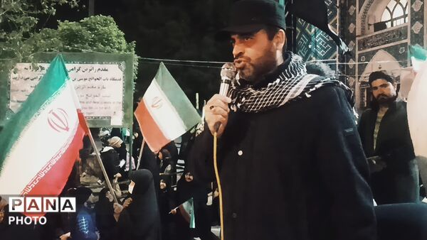 چهل و پنجمین شب از تجمعات مردمی در بی بی شطیطه شهرستان نیشابور 