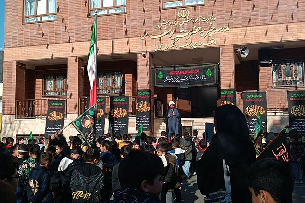 مراسم سوگواری شهادت حضرت فاطمه(س) در مدارس ناحیه 2 بهارستان