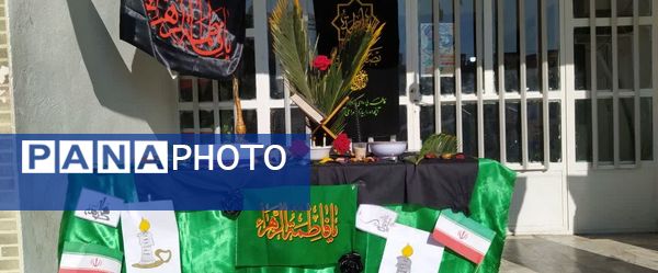 مراسم ایام فاطمیه در دبیرستان نجم قائمشهر
