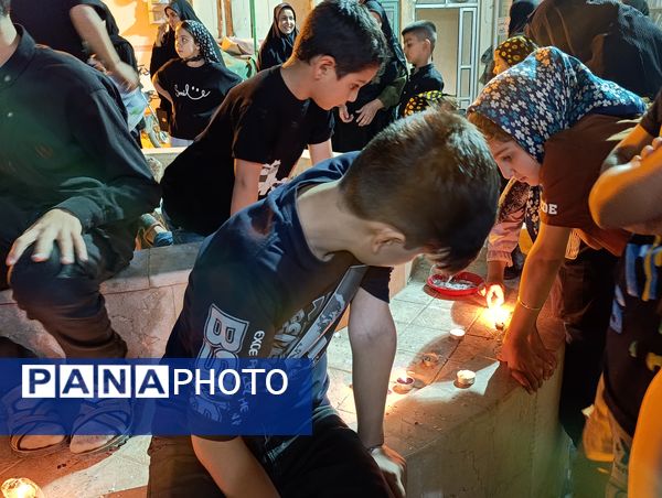 مراسم شام غریبان شهدای دشت کربلا در مسجد صاحب الزمان آشخانه 