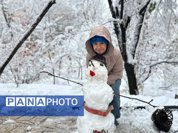 بارش برف در مشهد