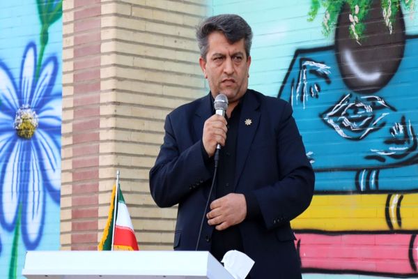 آیین افتتاح کلاس ورزش مدرسه ۲۲ بهمن روستای مندکان شهرستان پاکدشت  