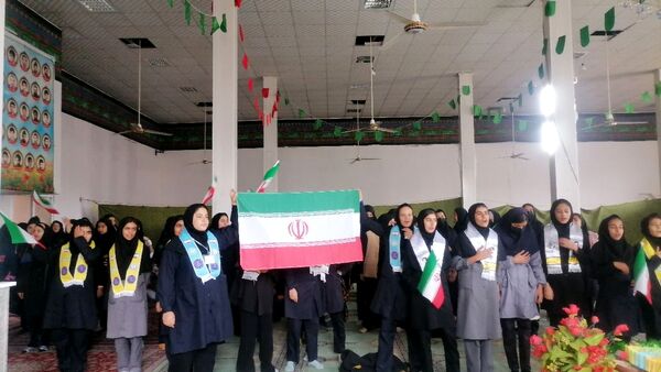 جشن روز دانش آموز دختران دبیرستان حضرت فاطمه و حضرت رقیه در مهدیه شهر بار نیشابور 
