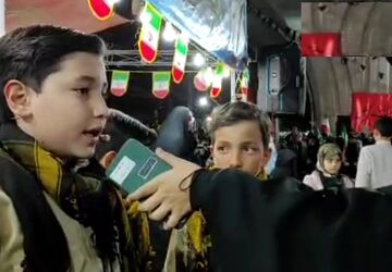 شب نشینی کودکان قمی به یاد شهدای میناب